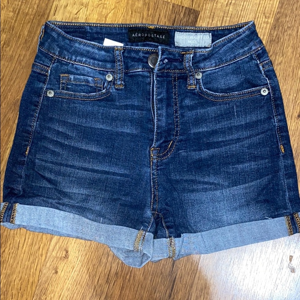 Aeropostale high wasted midi shorts